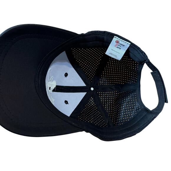 Embroidered Octopus Ball Cap Unisex Black Adjustable Nautical Hat - Picture 5 of 6